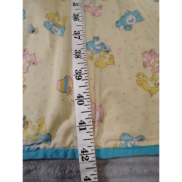 Vintage Handmade Care Bear Baby Or Toddler Girl Blanket Comforter 42x31 Inches. - Picture 5 of 10